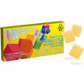 Pineapple [100mg] 10pk Sour Gummies